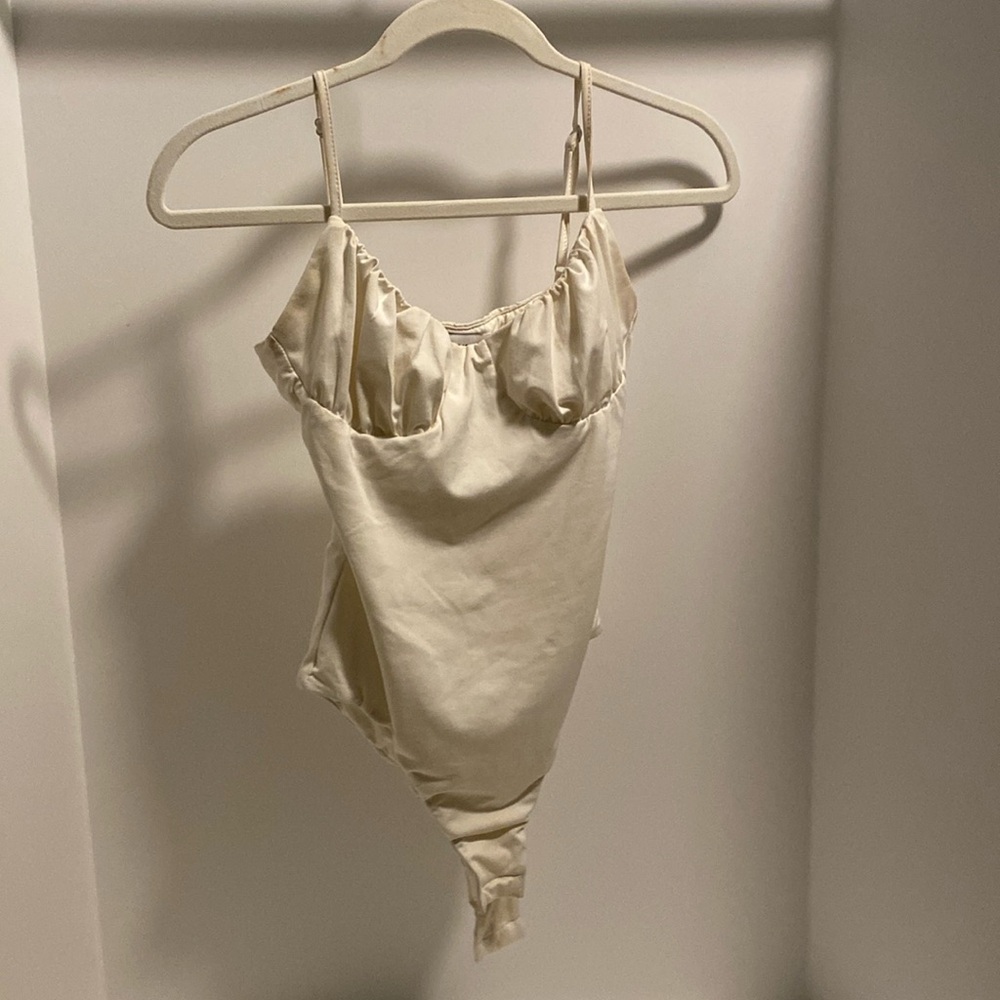 Princess Polly white bodysuit, size 4.